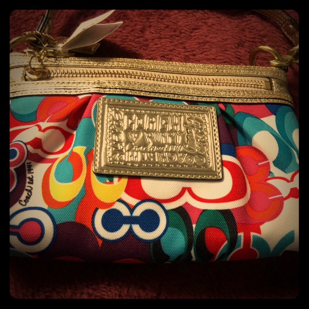 Multi Coach Pop Pop ‘C’ Cpsty Wristlet